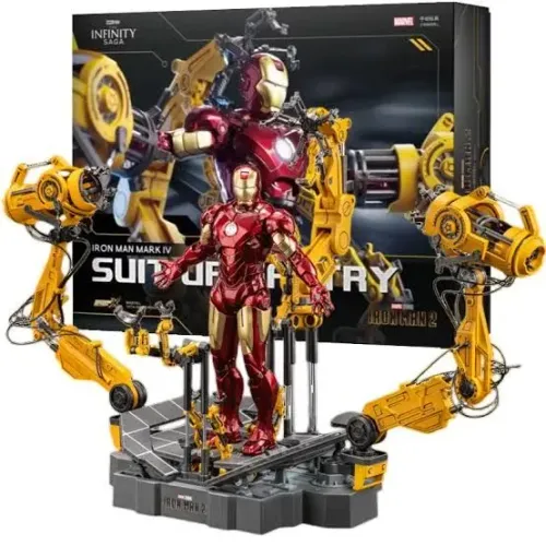 Iron Man Mark IV Suit Up - Figura de Ação Homem de ferro