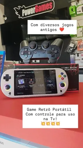 VIDEOGAME RETRÔ - NOVO - COM VARIOS JOGOS ANTIGOS