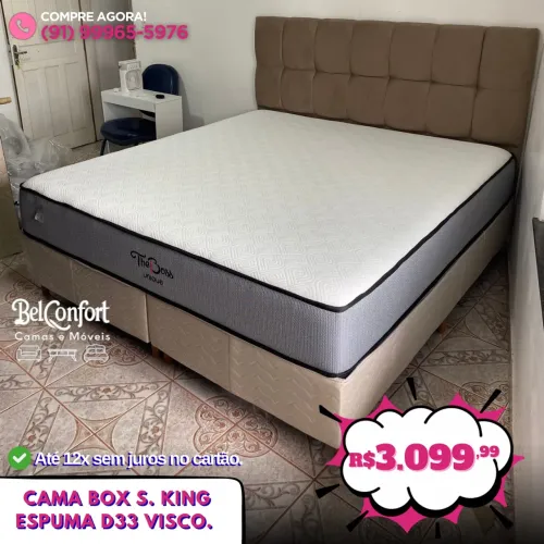 Cama Box Super King Espuma Viscoelástica D33