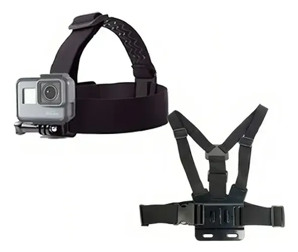 Kit Suporte Cabeça + Suporte Peito Gopro