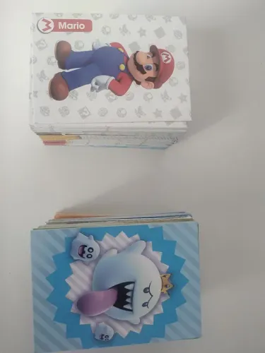 Cartas de Super Mario e Boo - Coleção 178 cartas sem repetição