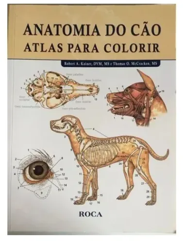 Livro Anatomia do Cão - Atlas para Colorir - Medicina Veterinária