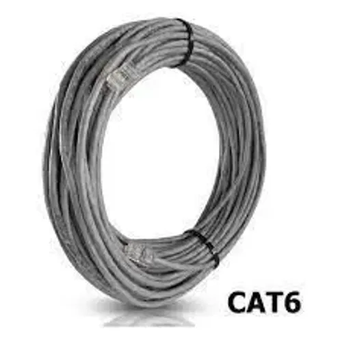 Cabo De Rede - Cat6 15mts Cinza - 100% Cobre + Rj45 Crimpado