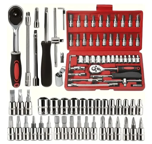 Kit 46 peças conjunto soquete