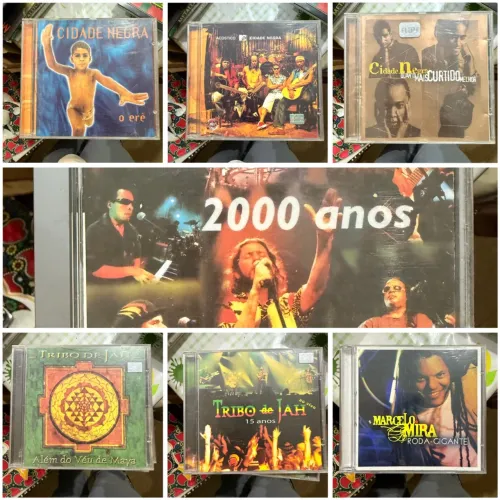 CDs de diversos artistas de reggae nacional 