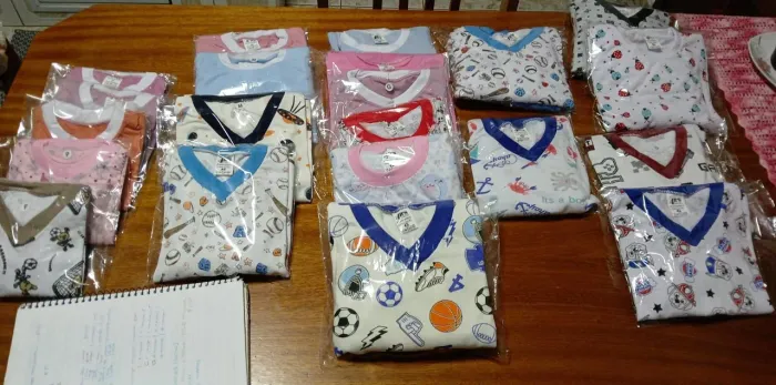 Pijamas infantil e adulto, atacado e varejo 