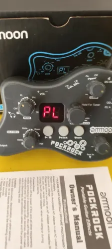 Pedaleira Ammoon Pockrock 40 Ritmos De Bateria Reverb Delay Semi Nova