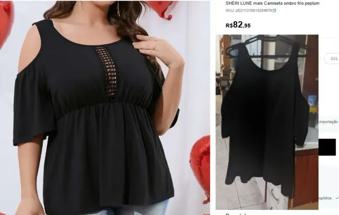 Lote roupas Shein Plus Size Novas Tamanho G3