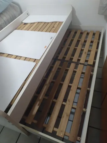 Cama solteirão com bicama