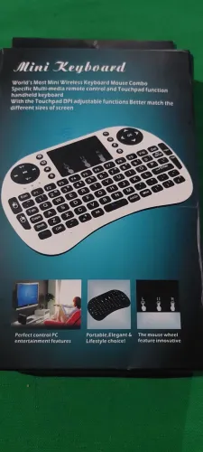 Mini Teclado e Mouse Wireless para Smart TV - Novo