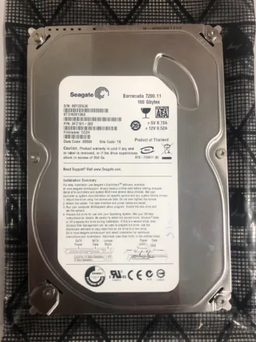 Hd Sata 160gb Testado 100% Funcionando