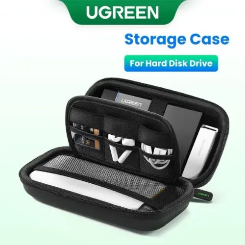 Estojo Rígido para HD LP128 Ugreen 5,5 x 9,5 x 18 cm