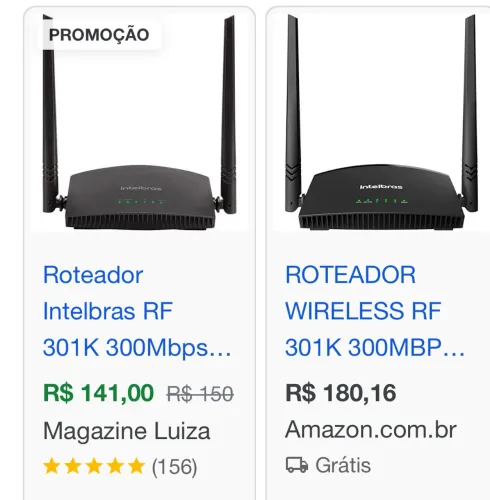 Roteador intelbras RF301K
