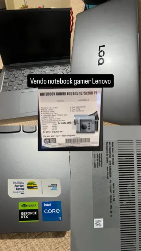 Notebook gamer lenovo- 5 meses de uso