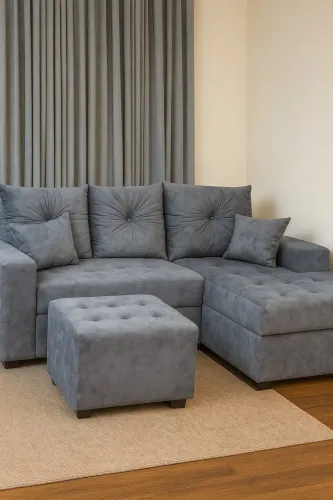 Kit completo sofá chaise disponível a pronta entrega
