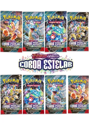 8 Boosters Pokémon TCG Coroa Estelar