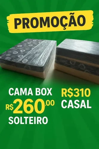 Cama box em promoção 