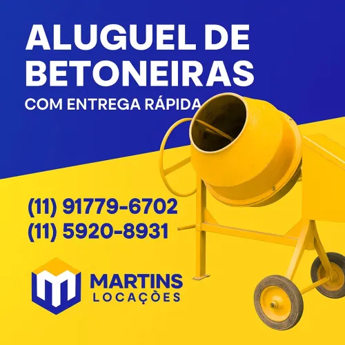 Aluguel de Betoneira 400 Litros