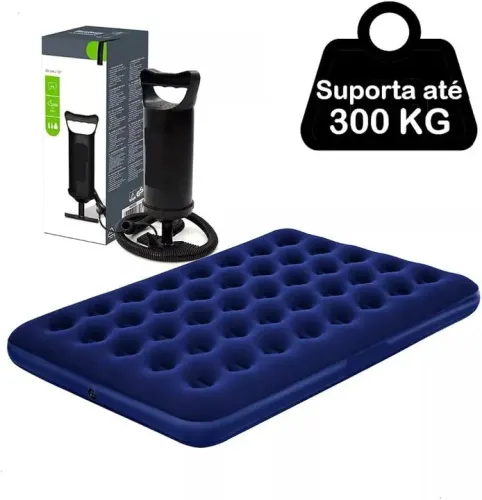 Colchão Inflável para Camping - Suporta até 300kg