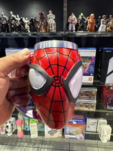Caneca de alumínio homem aranha