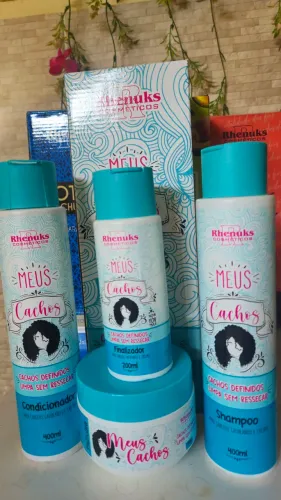 Kit completo Meu Cachos Rhenuks Cosméticos