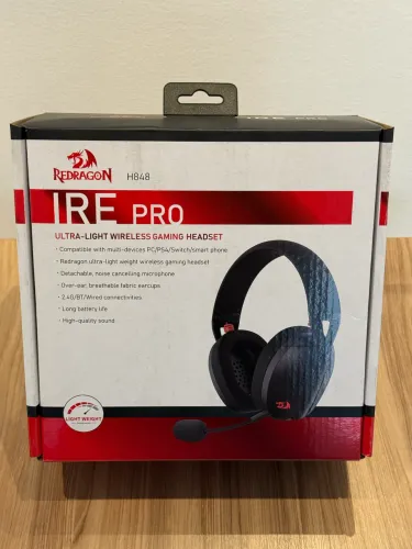 Headset gamer Redragon Ire Pro Preto