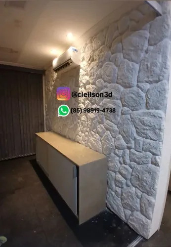 Revestimento 3D Pedra em gesso