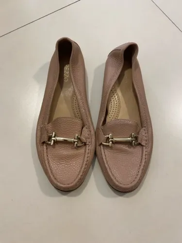 Mocassim nude/rosa de Couro - Arezzo - tamanho 37