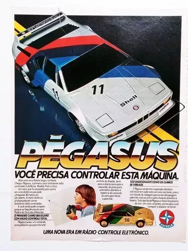 Pegasus Estrela - Propaganda, Publicidade, Carro de Controle Remoto