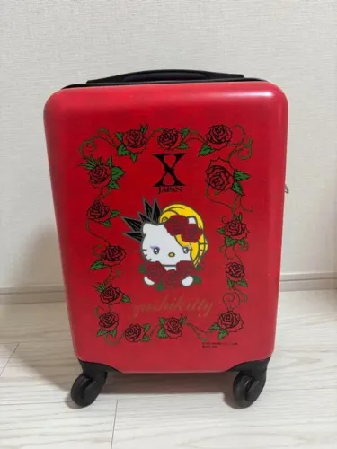 Mala de viagem rígida ABS, mala, mochila escolar Sanrio Hello Kitty X-Japan - Yoshiki