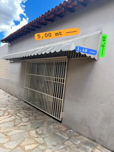 Toldo fixo completo de  5 metros 