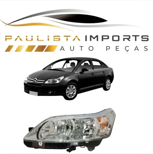 Farol C4 Pallas Hatch Sedan 2008 2009 2010 2011 2012 2013 ( Novo )
