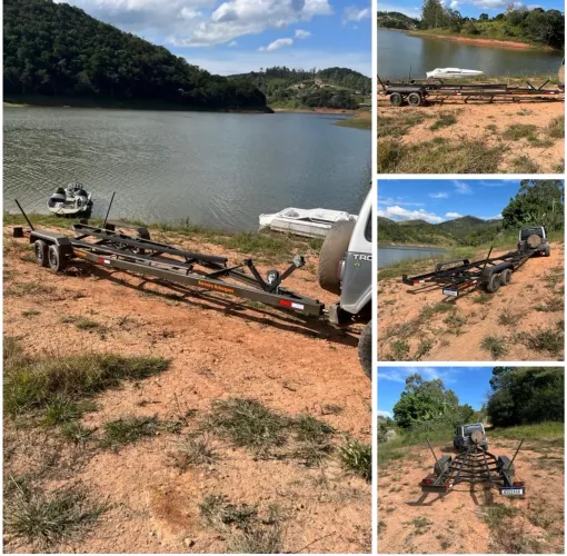 Carretinha Reboque com documento para lancha