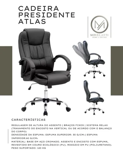 Cadeira presidente atlas