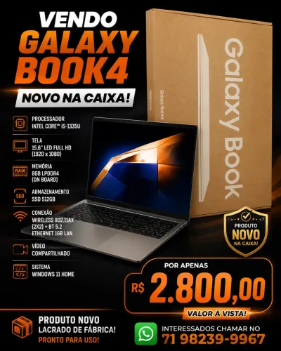 Vendo notebook Samsung