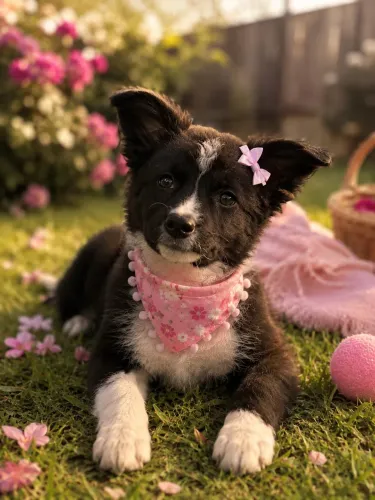 Filhote de Border collie fêmea super promoção