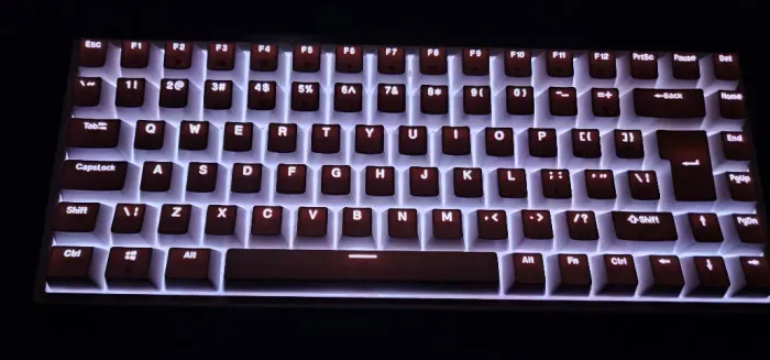 Teclado Mecânico 75% RGB Sem Fio - Royal Kludge RK84 Branco
