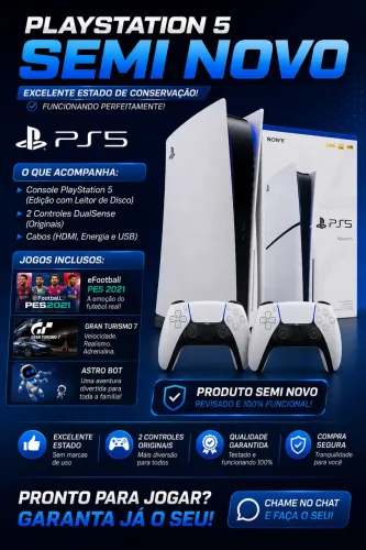 PlayStation 5 SLIM Semi-novo