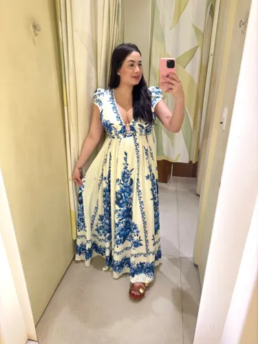 Vestido longo Farm 