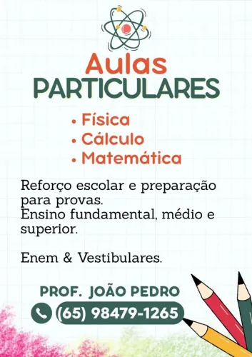 Aulas particulares: matemática e física