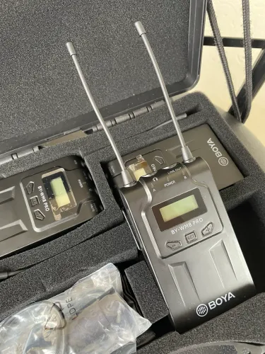 Microfone de Lapela duplo boya