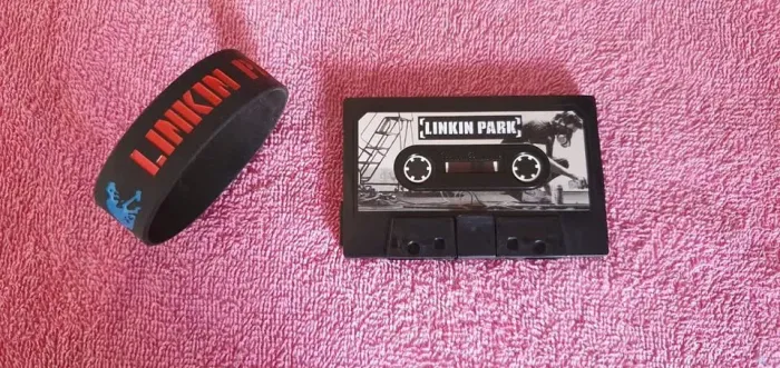 Carteira Social e Pulseira do Linkin Park (Meteora)