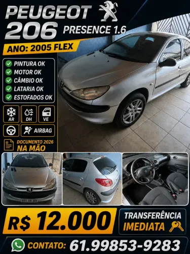 Peugeot 206 Select./presence 1.6/1.6 Flex 16V 5P 2005