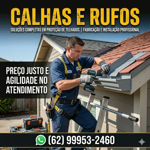 Calhas e Rufos instalação e venda 