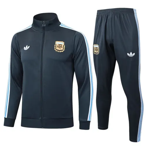 Conjunto Argentina Jaqueta 2025/26 - Treino Masculino - Cinza