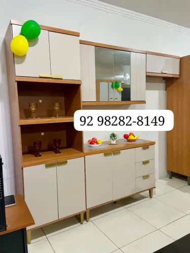 armario de cozinha grande 100% MDF