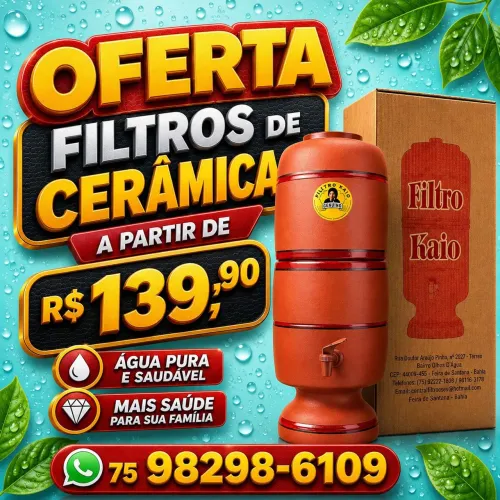Filtros de cerâmica em promoção - A partir de: