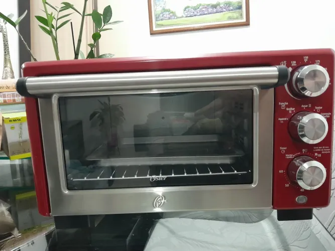 Forno Elétrico Oster Convection Cook 18L Vermelho 127V - Modelo TSSTTV7118R