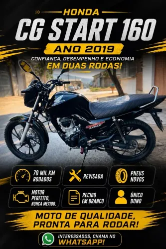 VENDO CG START 160 PERFEITA.