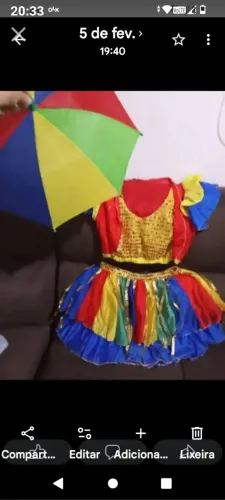 Fantasia adulto tamanho unico